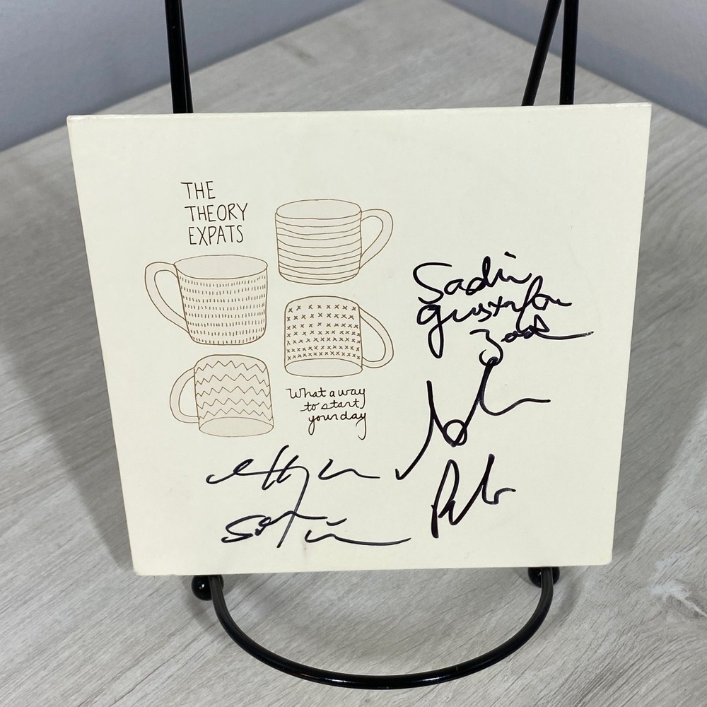 SIGNED The Theory Expats What A Way To Start Your Day CD Sadie Gustafson-Zook